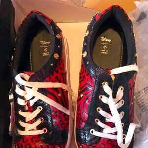 DISNEY CALL IT SPRING SARABI RED BLACK ANIMAL PRINT LION KING SNEAKERS SIZE 10